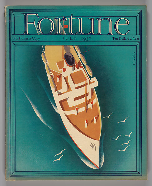 Fortune, July 1937, Time, Inc., Lithograph 