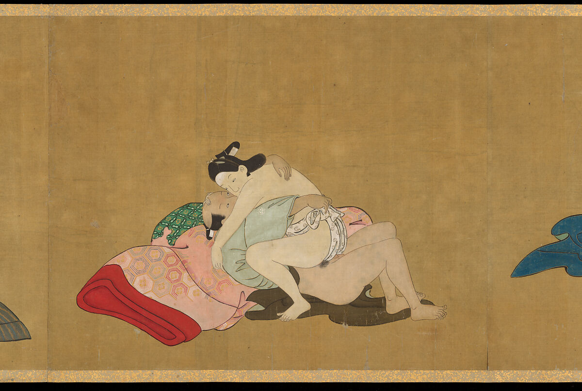 Handscroll of Ten Homoerotic (Nanshoku) Scenes, Miyagawa Chōshun 宮川長春 (Japanese, 1683–1753), Handscroll; ink and colors on silk, Japan