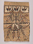 Maro (painted bark cloth panel), Lake Sentani artist, Bark cloth, paint, Lake Sentani or Humboldt Bay, New Guinea