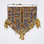 Sereu (beaded panel), Cenderawasih Bay artist, Glass beads, coconut palm fiber, cotton, Cenderawasih Bay