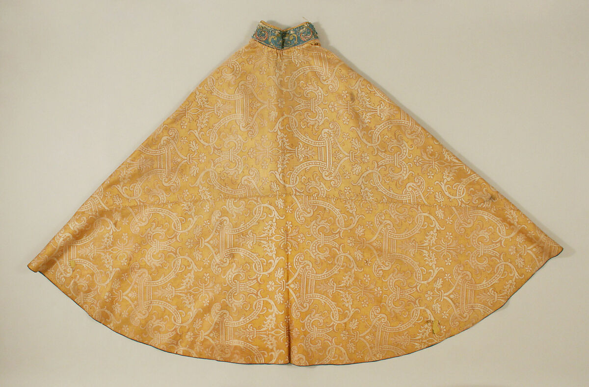Cape, silk, metal thread, Spanish