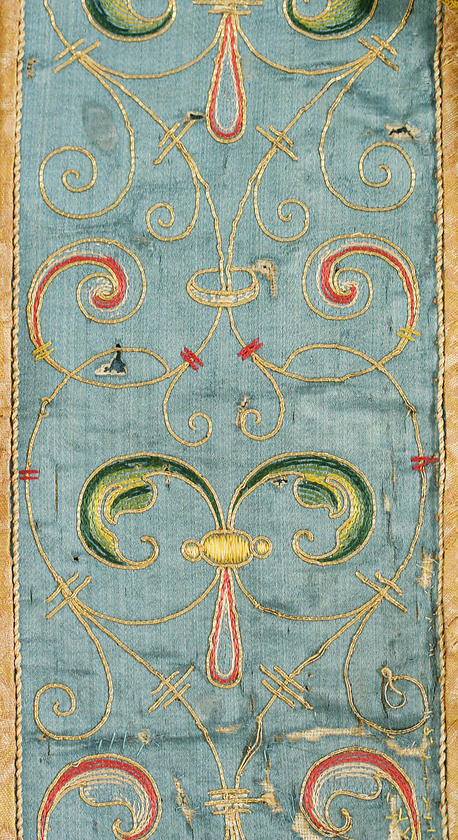 Cape, silk, metal thread, Spanish