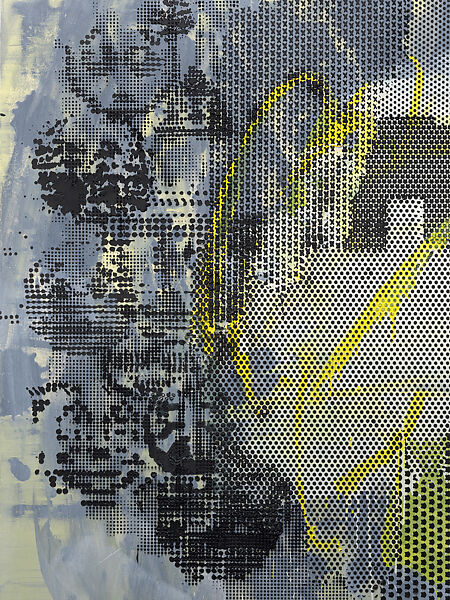 Untitled, Jacqueline Humphries (American, born New Orleans, Louisiana, 1960), Oil on canvas