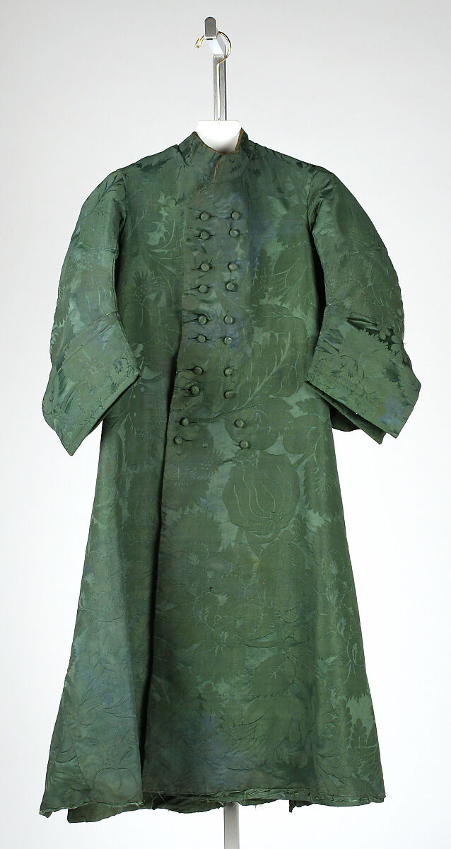 Dressing gown, silk, British 