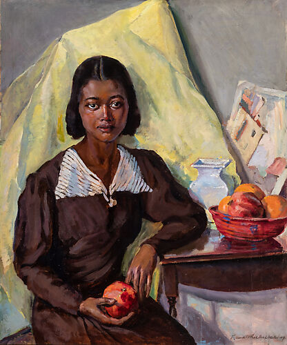 Girl with Pomegranates