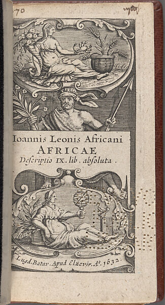 Ioannis Leonis Africani Africae descriptio IX. lib. Absoluta, Bound, printed book