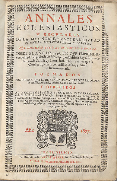 Annales eclesiasticos . . ., Bound, printed book