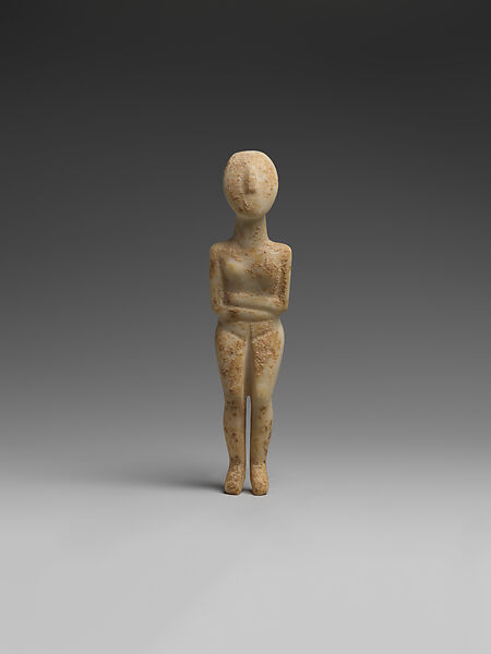 Marble female figure, Marble, Cycladic