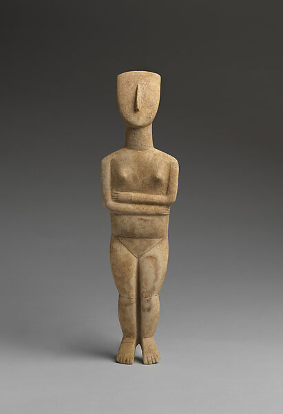 Marble female figure, Marble, Cycladic