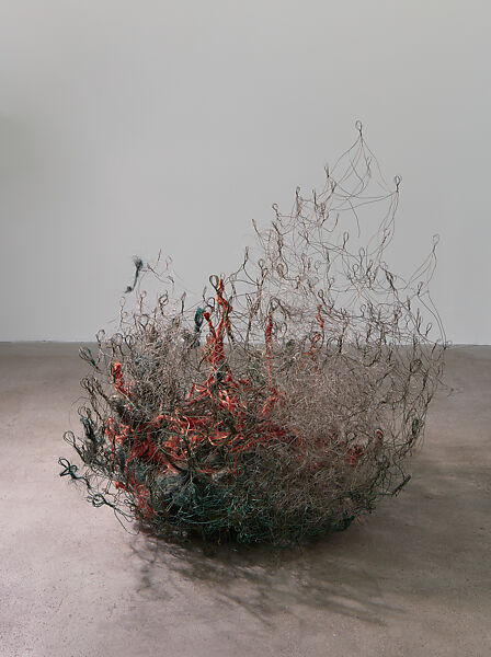 Soaring Sail Mountain, Alan Saret (American, born New York, 1944), Steel and copper wire