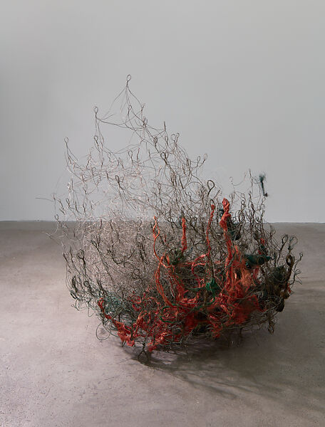 Soaring Sail Mountain, Alan Saret (American, born New York, 1944), Steel and copper wire