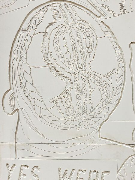 FreedomEx, Lauren Halsey (American, born Los Angeles, California, 1987), Gypsum on wood