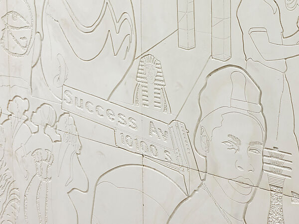 FreedomEx, Lauren Halsey (American, born Los Angeles, California, 1987), Gypsum on wood