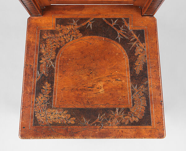 Chair, Possibly made by John Mowat (1840-1917), Walnut; brass casters, American