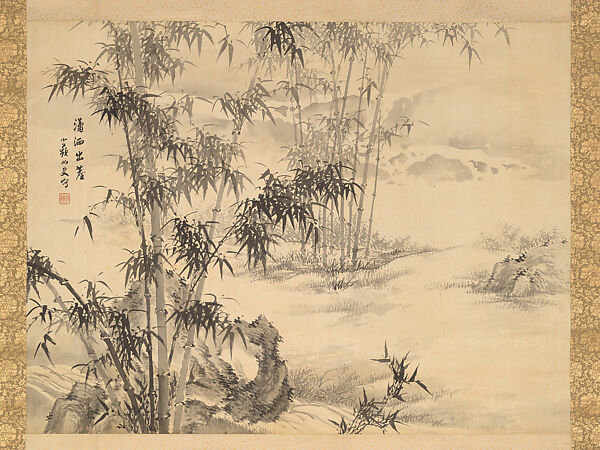 “Profound Refinement, Escaping the Dust of the World”, Noguchi Shōhin 野口小蘋 (Japanese, 1847–1917), Hanging scroll; ink on silk, Japan 