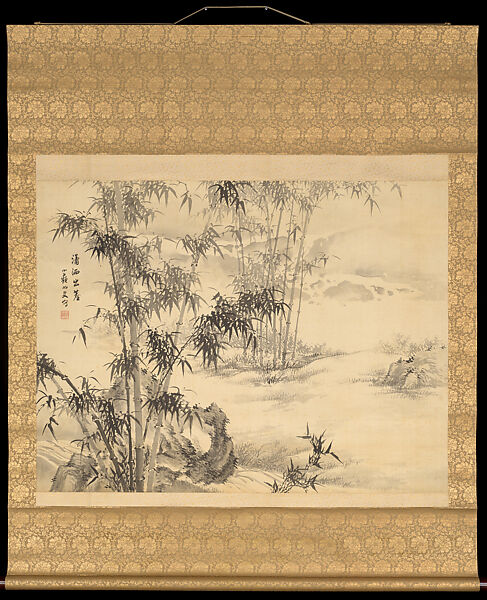 “Profound Refinement, Escaping the Dust of the World”, Noguchi Shōhin 野口小蘋 (Japanese, 1847–1917), Hanging scroll; ink on silk, Japan