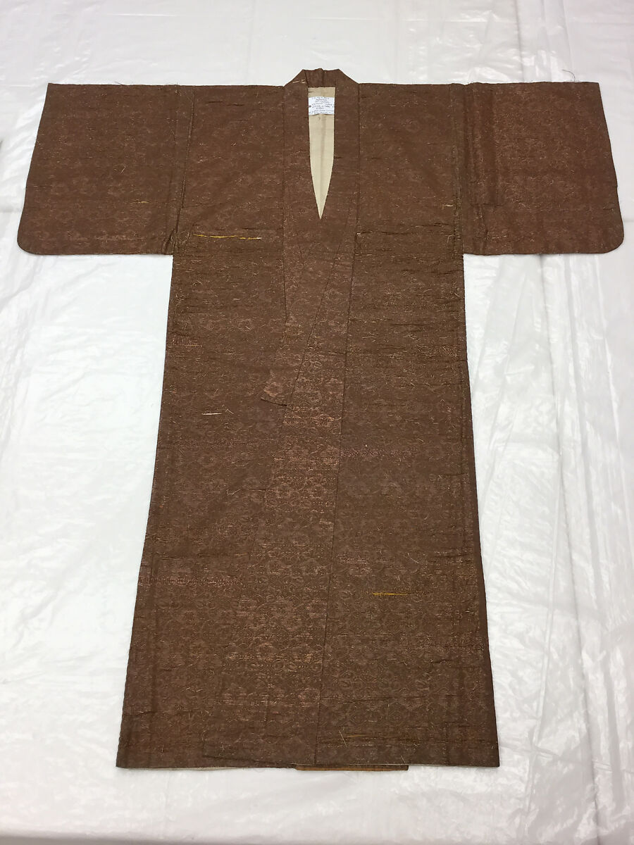 Theatrical costume, (e, f) cotton
(g) paper, Japan