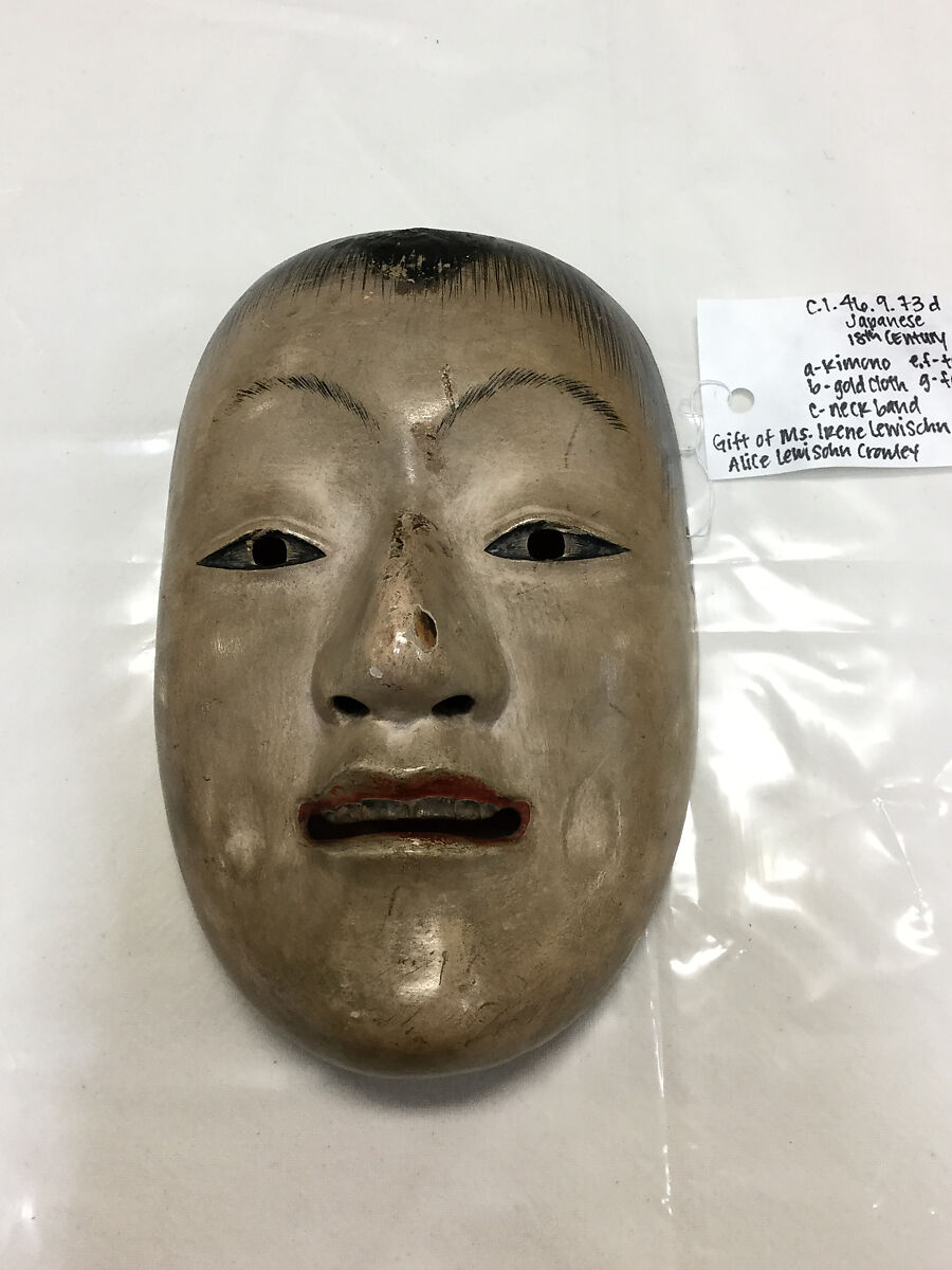 Theatrical costume, (e, f) cotton
(g) paper, Japan