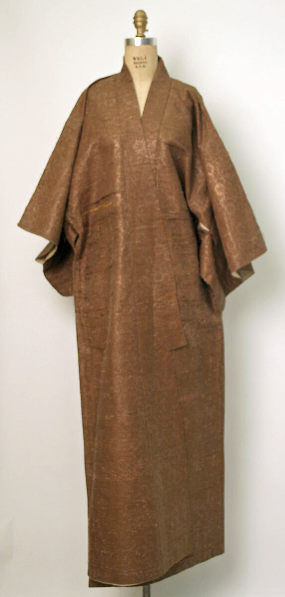 Theatrical costume, (e, f) cotton
(g) paper, Japan