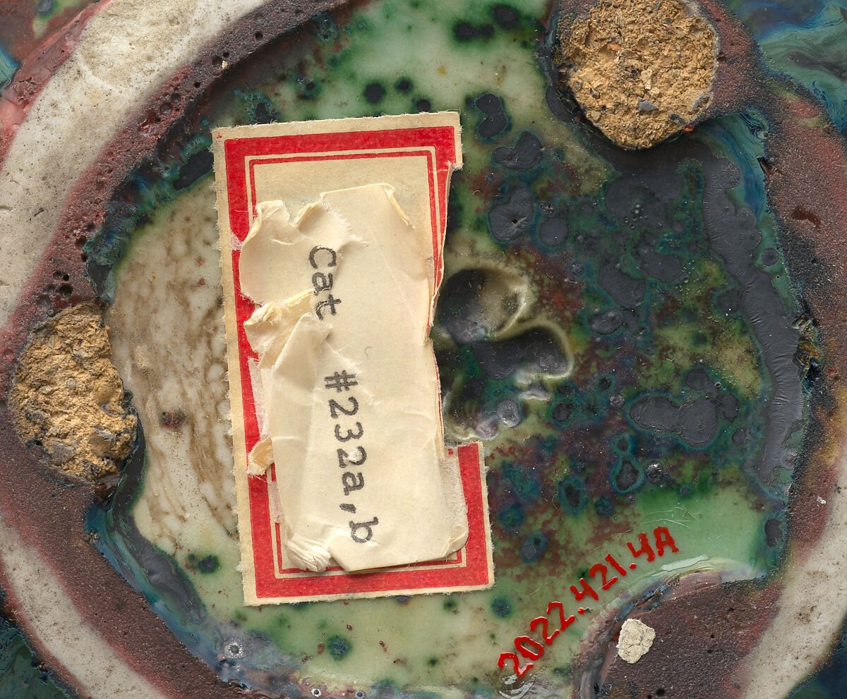 Gourd-shaped bottle, Pierre-Adrien Dalpayrat (French, Limoges 1844–1910 Limoges), Glazed stoneware; wood stopper, French, Bourg-la-Reine