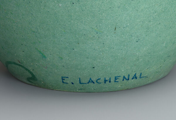 Vase with spider chrysanthemums, Emile Decoeur (French, 1876–1953), Glazed stoneware, French