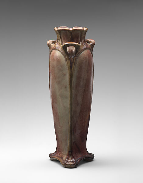 Vase, Edmond Lachenal (French, 1855–1948), Glazed earthenware, French 