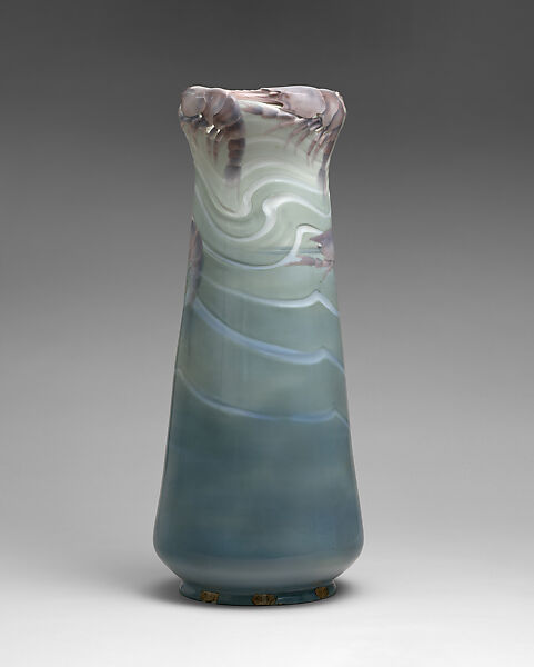 Vase with shrimp, Rörstrand Factory, Glazed porcelain, Swedish, Stockholm