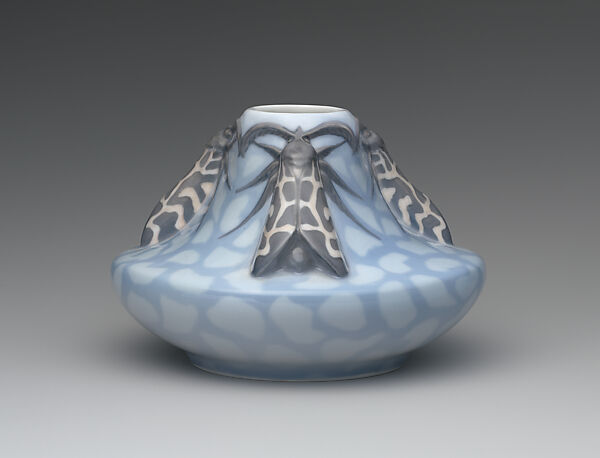 Vase with beetles, Royal Copenhagen (Danish, 1775–present), Glazed porcelain, Danish, Copenhagen 