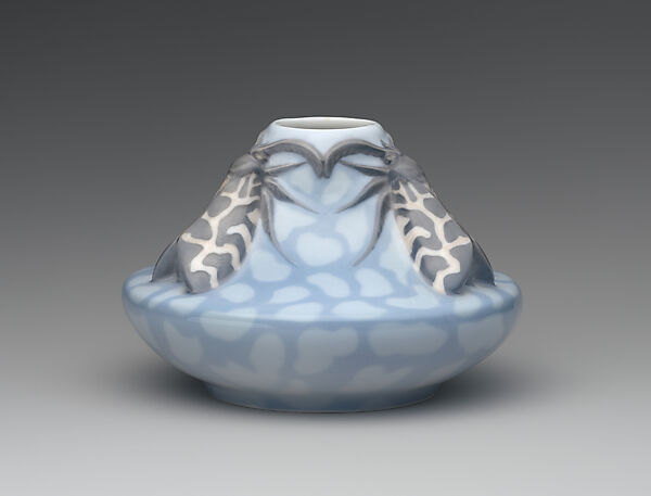Vase with beetles, Royal Copenhagen (Danish, 1775–present), Glazed porcelain, Danish, Copenhagen