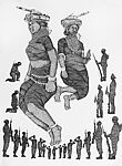 Generation Wish Yielding Trees and Atomic Tree 37, Joydeb Roaja  Bangladeshi, Ink on paper