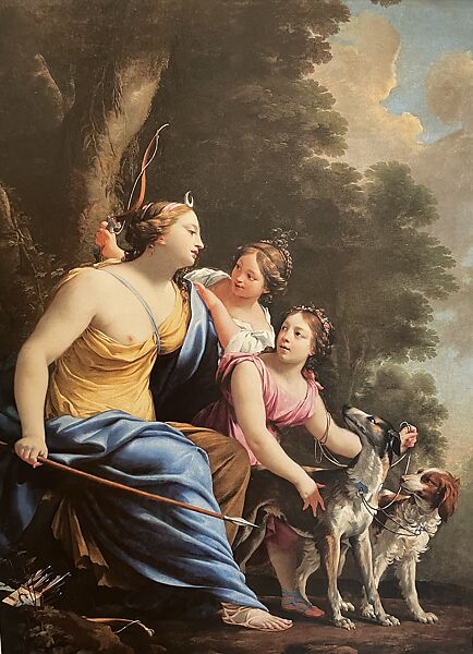 Diana Leaving for the Hunt, Simon Vouet (French, Paris 1590–1649 Paris), Oil on canvas 