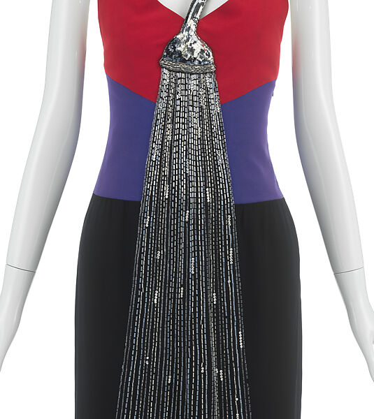 "Bain", Chloé (French, founded 1952), silk, acetate, crystals, French