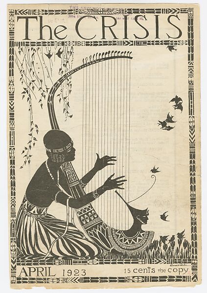 Egypt and Spring, cover of The Crisis 25, no. 6, Laura Wheeler Waring  American, Ink on paper