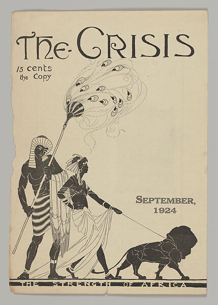 The Strength of Africa, cover of The Crisis 28, no. 5, Laura Wheeler Waring  American, Ink on paper