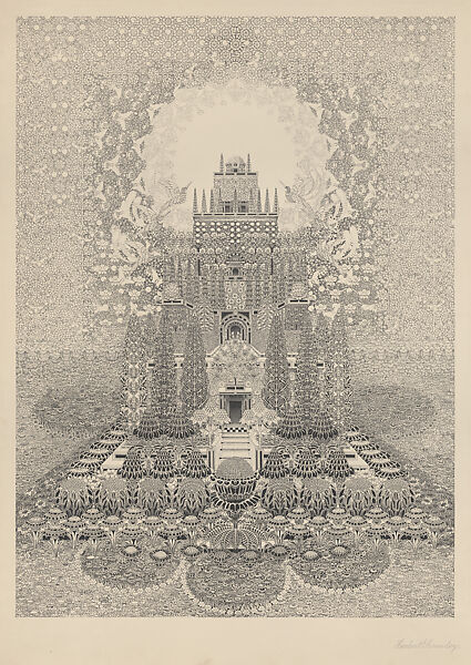 Temple of Dreams, Herbert E. Crowley (British, Eltham, Kent 1873–1937 Ascona, Switzerland), Platinotype 