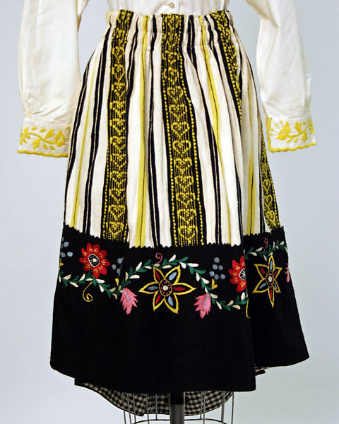 Ensemble, wool, cotton, Portuguese
