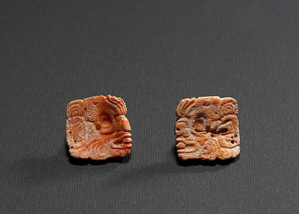 Ornaments, Spondylus shell (spondylus princeps), Maya 