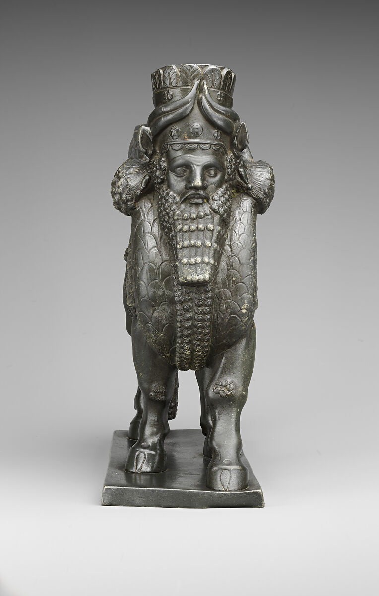 Human-headed winged bull, Bronze, British