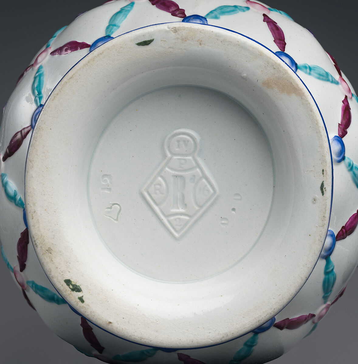 Jug with Assyrian-inspired decoration, Porcelain, British