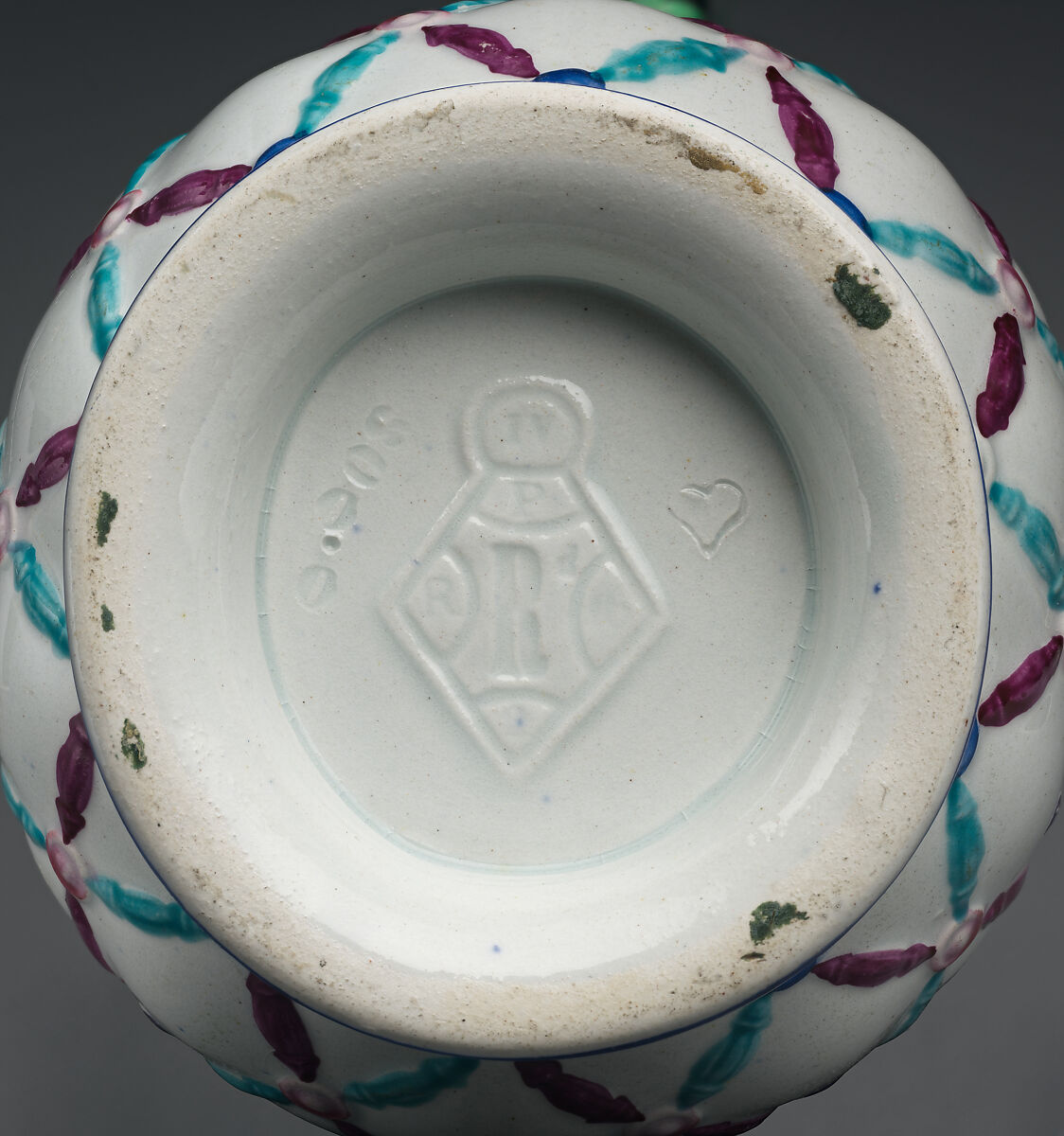 Jug with Assyrian-inspired decoration, Porcelain, British