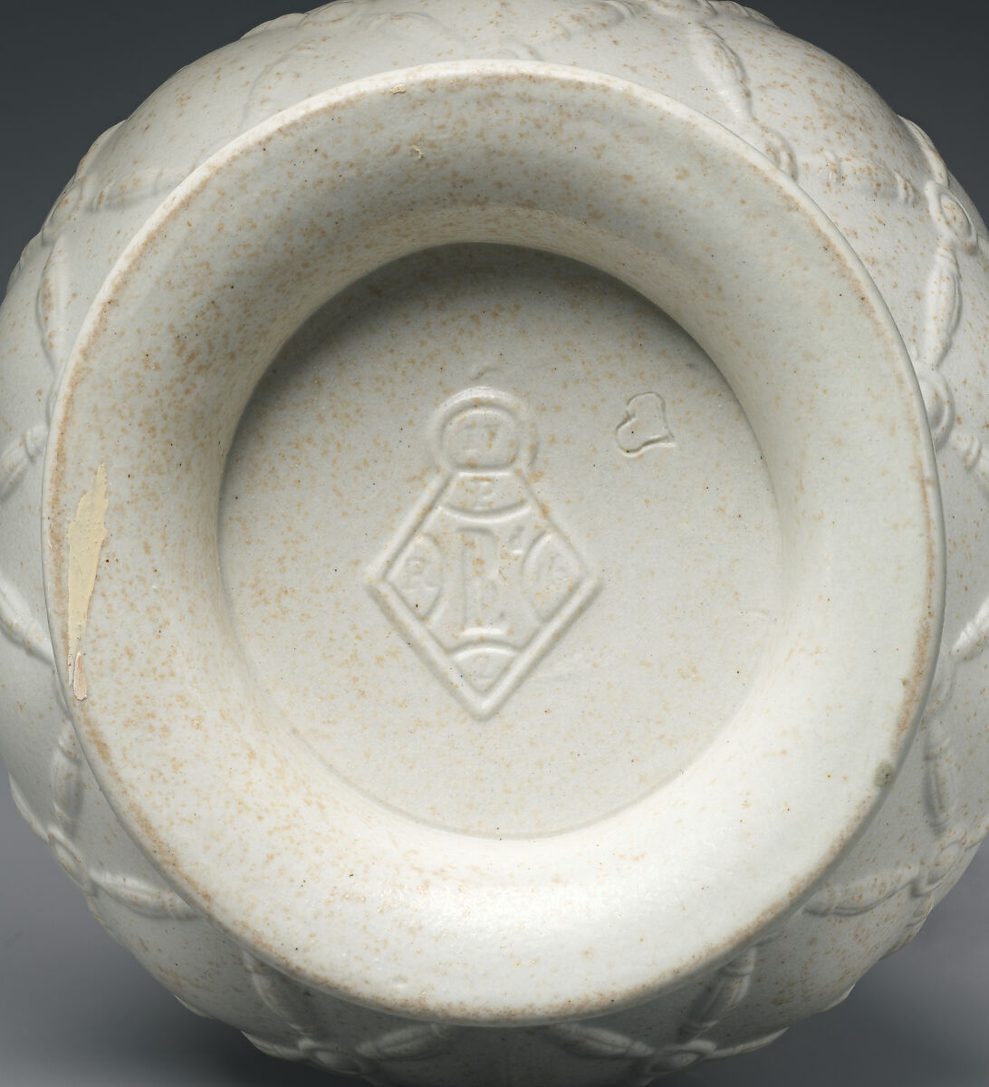 Jug with Assyrian-inspired decoration, Stoneware, British