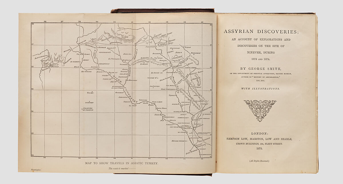 Assyrian Discoveries: An Account of Explorations and Discoveries on the Site of Nineveh during 1873 and 1874, Paper, board, cloth, British