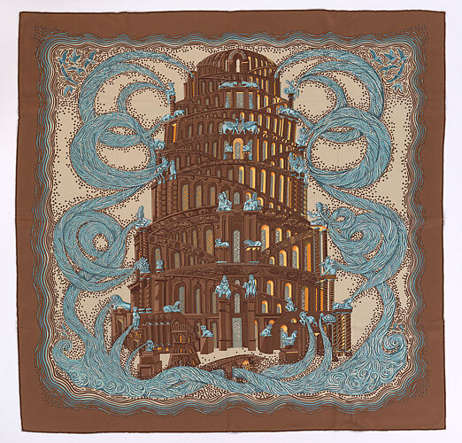 Square scarf: Les Rivières de Babel