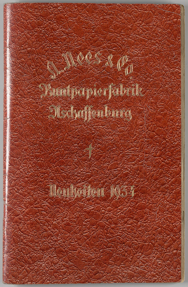 Neuheiten, A. Nees &amp; Co. Buntpapierfabrik (German)