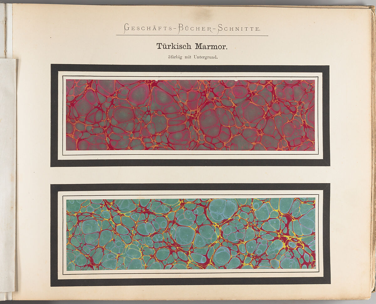 Musterbuch von Marmor Schnitten für Geschäfts-Bücher