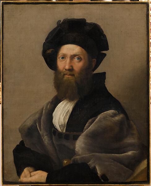 Portrait of Baldassarre Castiglione, Raphael (Raffaello Sanzio or Santi)  Italian, Oil on canvas