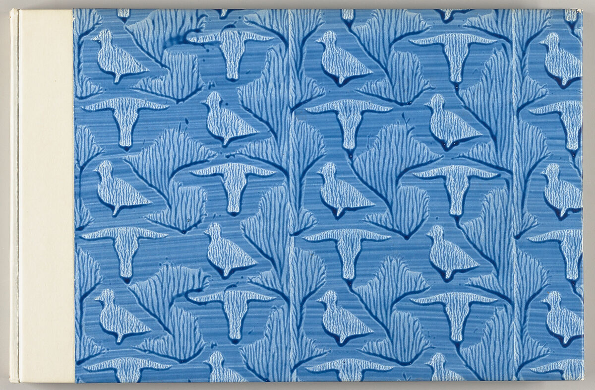 Roller-printed paste papers for bookbinding, Henry Morris (American, 1925–2019)