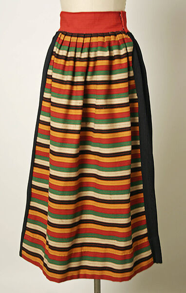 Ensemble, wool, silk, cotton, metal, Swedish