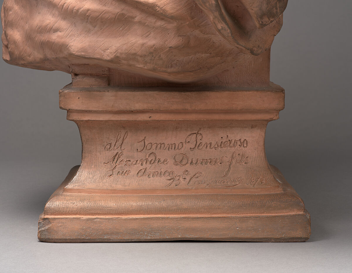 Alexandre Dumas fils, Jean-Baptiste Carpeaux (French, Valenciennes 1827–1875 Courbevoie), Cast terracotta, French