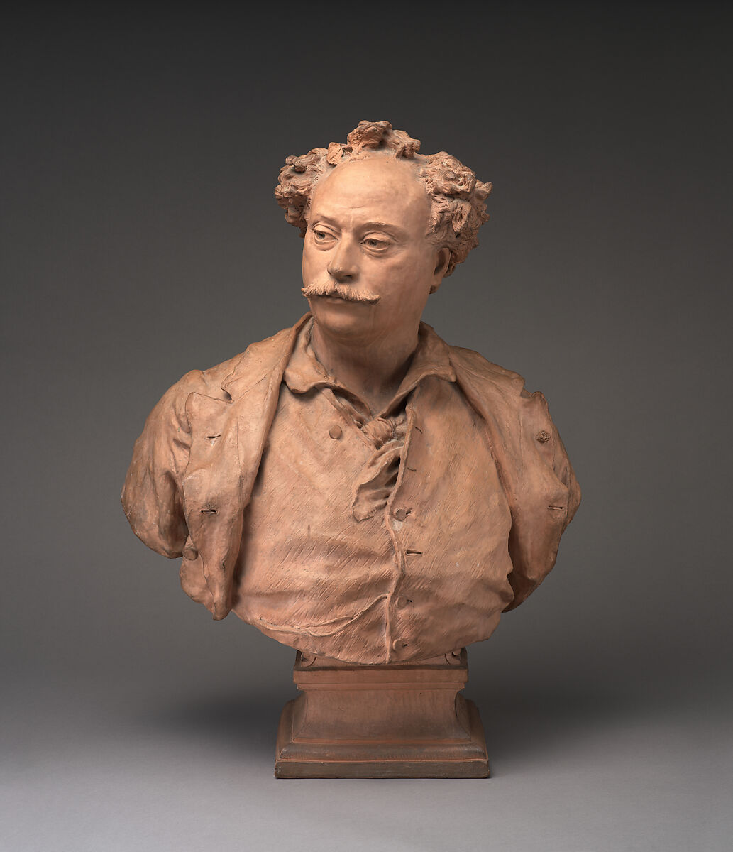 Alexandre Dumas fils, Jean-Baptiste Carpeaux (French, Valenciennes 1827–1875 Courbevoie), Cast terracotta, French 